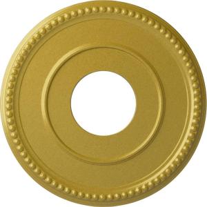 imageEkena Millwork CM12BR Bradford Ceiling Medallion 12 12quotOD x 3 78quotID x 34quotP Fits Canopies up to 6 58quot PrimedRich Gold Metallic Series
