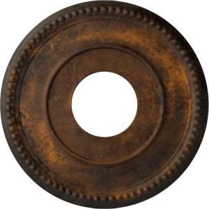 imageEkena Millwork CM12BR Bradford Ceiling Medallion 12 12quotOD x 3 78quotID x 34quotP Fits Canopies up to 6 58quot PrimedRust Metallic Series
