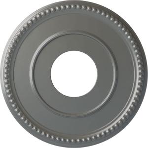 imageEkena Millwork CM12BR Bradford Ceiling Medallion 12 12quotOD x 3 78quotID x 34quotP Fits Canopies up to 6 58quot PrimedSilver Metallic Series