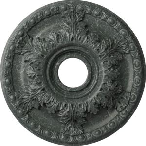 imageEkena Millwork CM18GA 18Inch OD x 3 12Inch ID x 1 34Inch Granada Ceiling MedallionAthenian Green Crackle Flat Finish