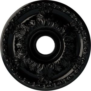 imageEkena Millwork CM18GA 18Inch OD x 3 12Inch ID x 1 34Inch Granada Ceiling MedallionBlack Pearl Metallic Series