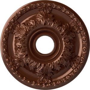 imageEkena Millwork CM18GA 18Inch OD x 3 12Inch ID x 1 34Inch Granada Ceiling MedallionCopper Penny Metallic Series