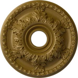 imageEkena Millwork CM18GA 18Inch OD x 3 12Inch ID x 1 34Inch Granada Ceiling MedallionGold Rush Metallic Series