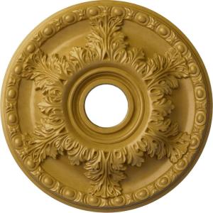 imageEkena Millwork CM18GA 18Inch OD x 3 12Inch ID x 1 34Inch Granada Ceiling MedallionIridescent Gold Metallic Series