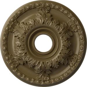 imageEkena Millwork CM18GA 18Inch OD x 3 12Inch ID x 1 34Inch Granada Ceiling MedallionMississippi Mud Flat Finish