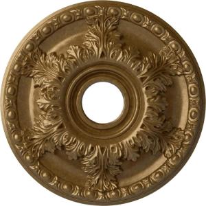 imageEkena Millwork CM18GA 18Inch OD x 3 12Inch ID x 1 34Inch Granada Ceiling MedallionPale Gold Metallic Series