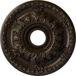 imageEkena Millwork CM18GA 18Inch OD x 3 12Inch ID x 1 34Inch Granada Ceiling MedallionStone Hearth Crackle Flat Finish