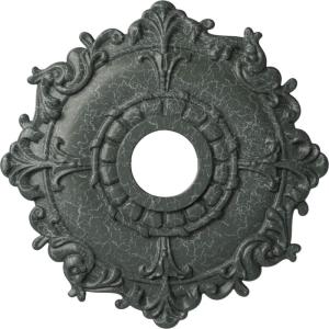 imageEkena Millwork CM18RL 18Inch OD x 3 12Inch ID x 1 12Inch Riley Ceiling MedallionAthenian Green Crackle Flat Finish