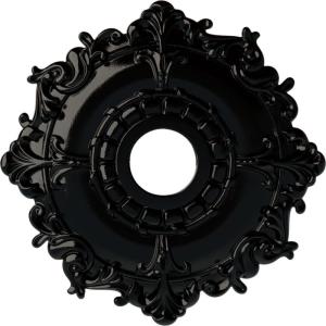 imageEkena Millwork CM18RL 18Inch OD x 3 12Inch ID x 1 12Inch Riley Ceiling MedallionBlack Pearl Metallic Series