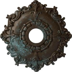 imageEkena Millwork CM18RL 18Inch OD x 3 12Inch ID x 1 12Inch Riley Ceiling MedallionBronze Blue Patina Metallic Series