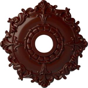 imageEkena Millwork CM18RL 18Inch OD x 3 12Inch ID x 1 12Inch Riley Ceiling MedallionBrushed Mahogany Flat Finish