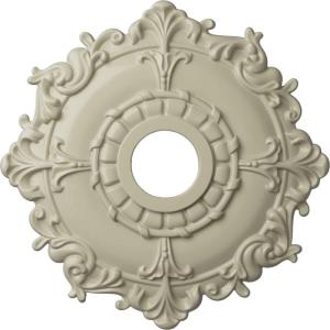 imageEkena Millwork CM18RL 18Inch OD x 3 12Inch ID x 1 12Inch Riley Ceiling MedallionClear Yellow Flat Finish