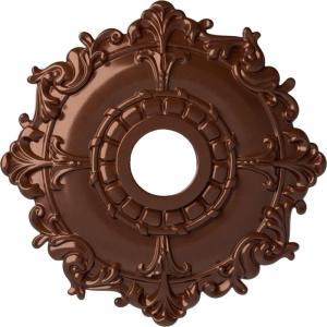 imageEkena Millwork CM18RL 18Inch OD x 3 12Inch ID x 1 12Inch Riley Ceiling MedallionCopper Penny Metallic Series