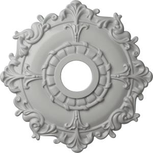 imageEkena Millwork CM18RL 18Inch OD x 3 12Inch ID x 1 12Inch Riley Ceiling MedallionFrost Flat Finish