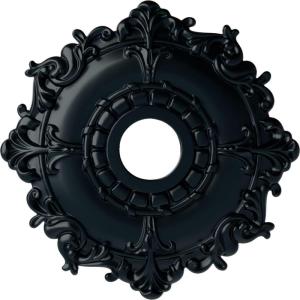 imageEkena Millwork CM18RL 18Inch OD x 3 12Inch ID x 1 12Inch Riley Ceiling MedallionNight Shade Flat Finish