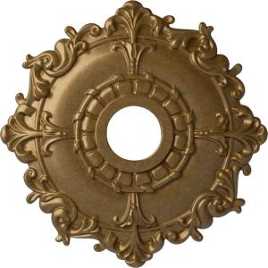 imageEkena Millwork CM18RL 18Inch OD x 3 12Inch ID x 1 12Inch Riley Ceiling MedallionPale Gold Metallic Series