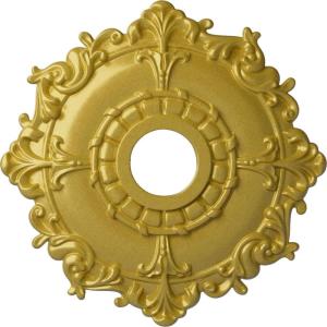 imageEkena Millwork CM18RL 18Inch OD x 3 12Inch ID x 1 12Inch Riley Ceiling MedallionRich Gold Metallic Series