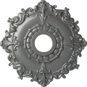 imageEkena Millwork CM18RL 18Inch OD x 3 12Inch ID x 1 12Inch Riley Ceiling MedallionSilver Metallic Series