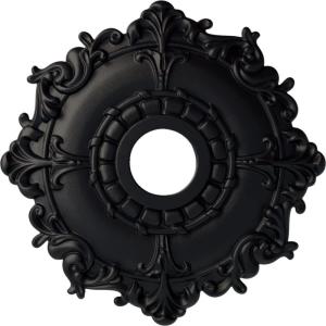 imageEkena Millwork CM18RL 18Inch OD x 3 12Inch ID x 1 12Inch Riley Ceiling MedallionSteel Gray Metallic Series