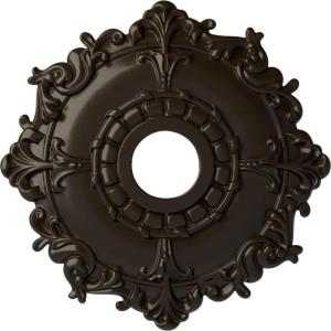 imageEkena Millwork CM18RL 18Inch OD x 3 12Inch ID x 1 12Inch Riley Ceiling MedallionStone Hearth Flat Finish