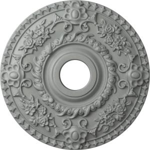 imageEkena Millwork CM18RO 18Inch OD x 3 12Inch ID x 1 12Inch P Rose Ceiling Medallion