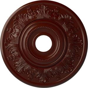 imageEkena Millwork CM20VI 20Inch OD x 3 12Inch ID x 1 12Inch P Vienna Ceiling MedallionBrushed Mahogany Flat Finish