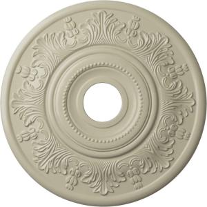 imageEkena Millwork CM20VI 20Inch OD x 3 12Inch ID x 1 12Inch P Vienna Ceiling MedallionClear Yellow Flat Finish