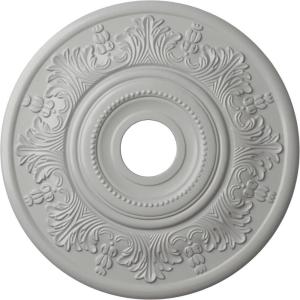 imageEkena Millwork CM20VI 20Inch OD x 3 12Inch ID x 1 12Inch P Vienna Ceiling MedallionFrost Flat Finish