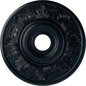 imageEkena Millwork CM20VI 20Inch OD x 3 12Inch ID x 1 12Inch P Vienna Ceiling MedallionNight Shade Flat Finish
