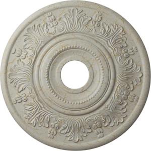 imageEkena Millwork CM20VI 20Inch OD x 3 12Inch ID x 1 12Inch P Vienna Ceiling MedallionPot of Cream Crackle Flat Finish