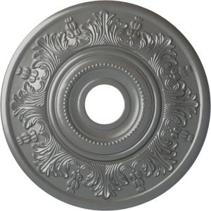 imageEkena Millwork CM20VI 20Inch OD x 3 12Inch ID x 1 12Inch P Vienna Ceiling MedallionSilver Metallic Series