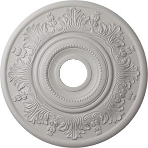 imageEkena Millwork CM20VI 20Inch OD x 3 12Inch ID x 1 12Inch P Vienna Ceiling MedallionUltra Pure White Flat Finish