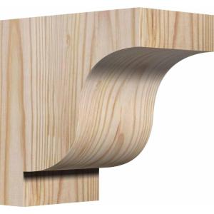 imageEkena Millwork COR04X10X14NEW00RWR 4quotW x 10quotD x 14quotH Newport Rough Sawn Corbel Western Red Cedar3 12W Douglas Fir Smooth