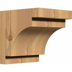 imageEkena Millwork COR06X06X06MED00SWR 5 12quotW x 6quotD x 6quotH Mediterranean Smooth Corbel Western Red Cedar