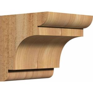 imageEkena Millwork COR06X06X06NEB00RWR 6quotW x 6quotD x 6quotH New Brighton Rough Sawn Corbel Western Red Cedar