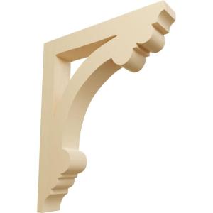 imageEkena Millwork CORW02X08X09ELRW Small Ellis Wood Corbels 1 12quotW x 7 12quotD x 9quotH RubberwoodMaple