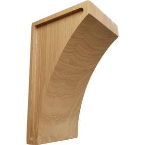 imageEkena Millwork CORW03X05X08LWRW Medium Lawson Wood Corbels 3quotW x 5 12quotD x 8quotH RubberwoodCherry