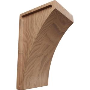 imageEkena Millwork CORW03X05X08LWRW Medium Lawson Wood Corbels 3quotW x 5 12quotD x 8quotH RubberwoodMahogany