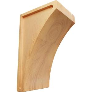 imageEkena Millwork CORW03X05X08LWRW Medium Lawson Wood Corbels 3quotW x 5 12quotD x 8quotH RubberwoodRed Oak
