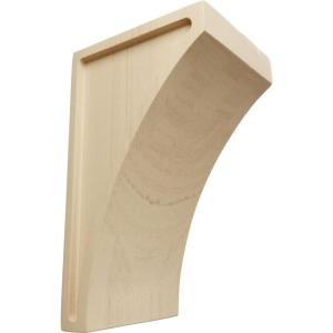 imageEkena Millwork CORW03X05X08LWRW Medium Lawson Wood Corbels 3quotW x 5 12quotD x 8quotH RubberwoodRubberwood
