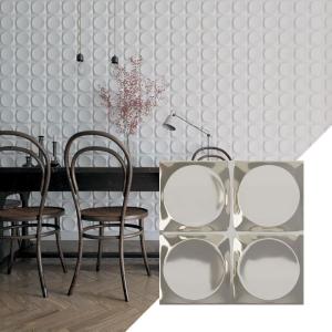 imageEkena Millwork WP12X12ADWH 11 78quotW x 11 78quotH Adonis EnduraWall Decorative 3D Wall Panel Covers 098 Sq FtBright Coat Chrome