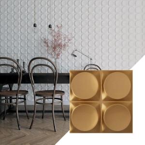 imageEkena Millwork WP12X12ADWH 11 78quotW x 11 78quotH Adonis EnduraWall Decorative 3D Wall Panel Covers 098 Sq FtBright Coat Gold