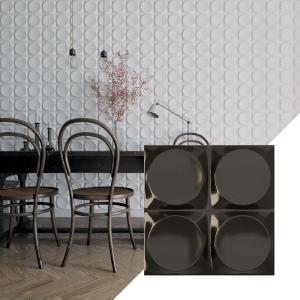 imageEkena Millwork WP12X12ADWH 11 78quotW x 11 78quotH Adonis EnduraWall Decorative 3D Wall Panel Covers 098 Sq FtMetallic Charcoal