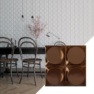 imageEkena Millwork WP12X12ADWH 11 78quotW x 11 78quotH Adonis EnduraWall Decorative 3D Wall Panel Covers 098 Sq FtMetallic Dark Copper
