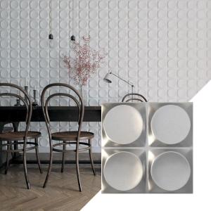 imageEkena Millwork WP12X12ADWH 11 78quotW x 11 78quotH Adonis EnduraWall Decorative 3D Wall Panel Covers 098 Sq FtMetallic Dark Steel
