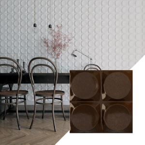 imageEkena Millwork WP12X12ADWH 11 78quotW x 11 78quotH Adonis EnduraWall Decorative 3D Wall Panel Covers 098 Sq FtTextured Metallic Mystic Brown