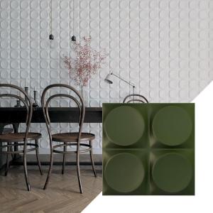 imageEkena Millwork WP12X12ADWH 11 78quotW x 11 78quotH Adonis EnduraWall Decorative 3D Wall Panel Covers 098 Sq FtUltraCover Satin Canyon Green