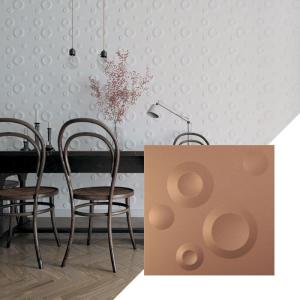 imageEkena Millwork WP12X12COWH 11 78quotW x 11 78quotH Cole EnduraWall Decorative 3D Wall Panel Covers 098 Sq Ft  WhiteAged Copper