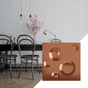 imageEkena Millwork WP12X12COWH 11 78quotW x 11 78quotH Cole EnduraWall Decorative 3D Wall Panel Covers 098 Sq Ft  WhiteBright Coat Copper