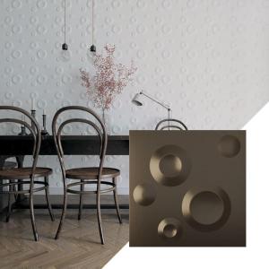imageEkena Millwork WP12X12COWH 11 78quotW x 11 78quotH Cole EnduraWall Decorative 3D Wall Panel Covers 098 Sq Ft  WhiteMetallic Dark Bronze